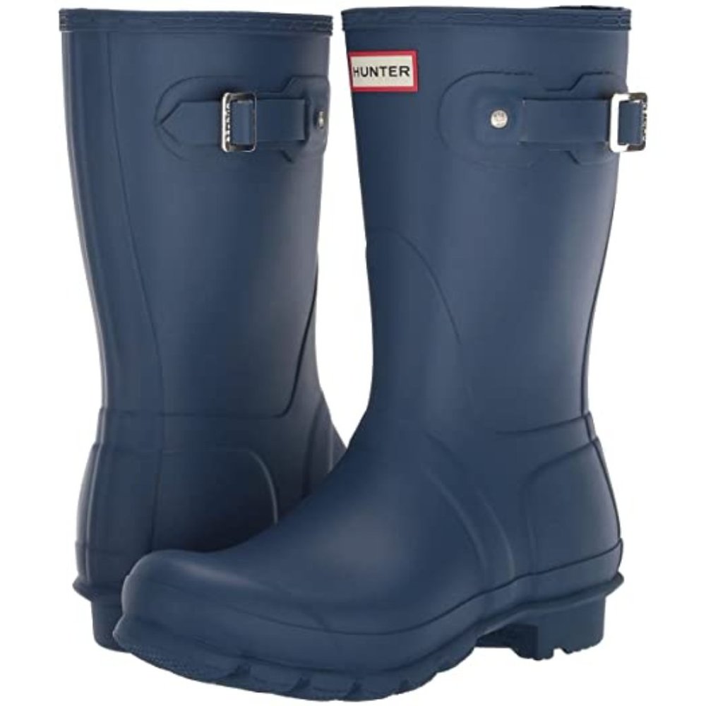 Hunter Navy Blue Short Rain Boots